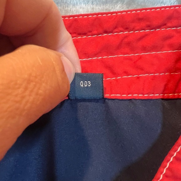 Polo by Ralph Lauren Swim Board Shorts Mens Size 32 Red Preppy Beach Blue‎ Pony - Picture 13 of 16
